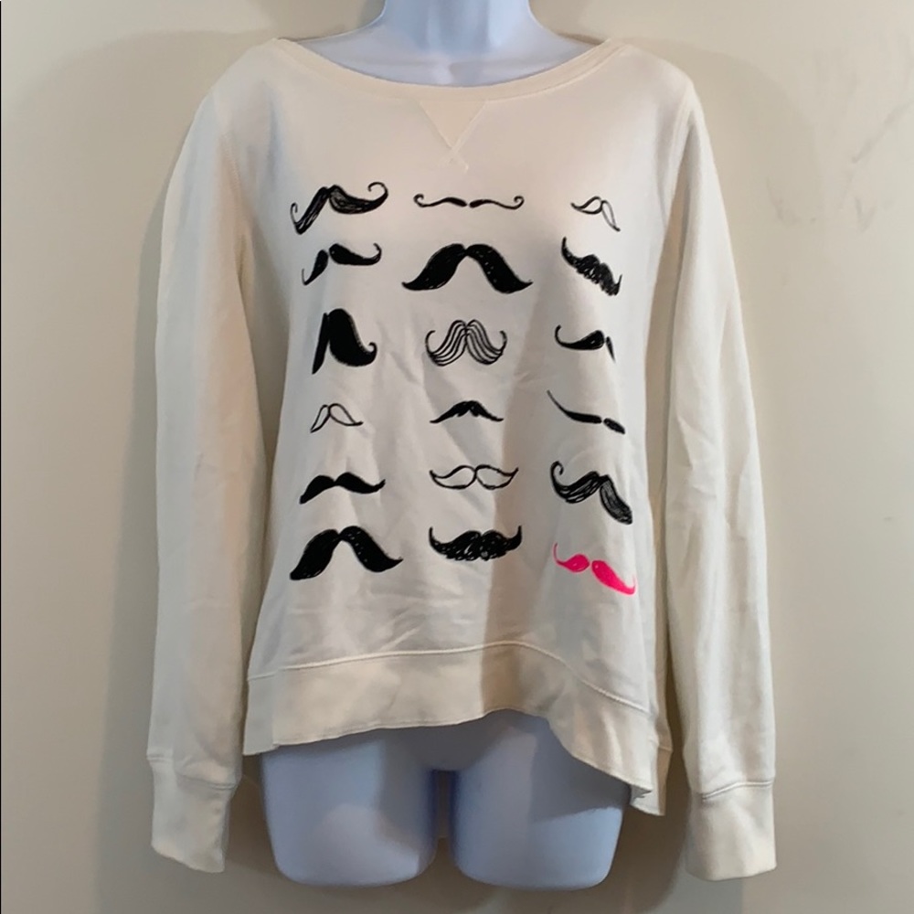 Aeropostale Mustache Logos Sweatshirt  Size XL